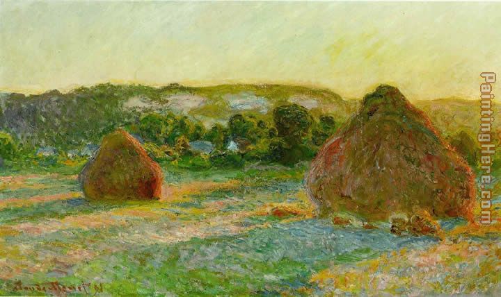 Claude Monet Wheatstacks End of Summer